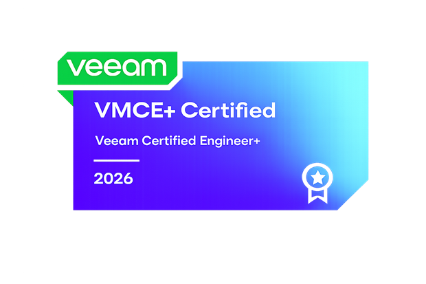 Veeam VMCE+ Certified — Veeam Certified Engineer+ 2026